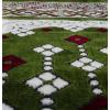 imageModefa Turkish Islamic Prayer Rug  Wide Plush Velvet Praying Mat  Large Gathering ampamp Group Sajada  Multi Person Muslim Janamaz  Long Row 8 Person Praying Carpet  Geometric Arch RedVined Arch Green