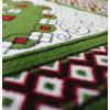 imageModefa Turkish Islamic Prayer Rug  Wide Plush Velvet Praying Mat  Large Gathering ampamp Group Sajada  Multi Person Muslim Janamaz  Long Row 8 Person Praying Carpet  Geometric Arch RedVined Arch Green