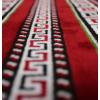 imageModefa Turkish Islamic Prayer Rug  Wide Plush Velvet Praying Mat  Large Gathering ampamp Group Sajada  Multi Person Muslim Janamaz  Long Row 8 Person Praying Carpet  Geometric Arch RedDotted Arch Red