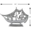 imageModefa Turkish Islamic Table Decor  Unique Sailboat Shaped Showpiece Sculpture  Ramadan Eid ampamp Special Occasion Gift  Allah ampamp Muhammad in Intricate Arabic Calligraphy GoldSilver
