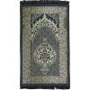 imageModefa Turkish Prayer Mat  Thin Woven Chenille Praying Rug for Men and Women  Ramadan or Eid Gift Set for Muslim with Quran Tesbih Prayer Beads  Ottoman Gift Box Set BlueGreen