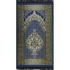 imageModefa Turkish Prayer Mat  Thin Woven Chenille Praying Rug for Men and Women  Ramadan or Eid Gift Set for Muslim with Quran Tesbih Prayer Beads  Ottoman Gift Box Set BlueBlue
