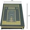 imageModefa Turkish Prayer Mat  Thin Woven Chenille Praying Rug for Men and Women  Ramadan or Eid Gift Set for Muslim with Quran Tesbih Prayer Beads  Ottoman Gift Box Set BlueBlack