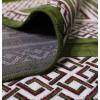 imageModefa Turkish Prayer Rug  Wide 12 Multi Person Velvet Namaz Sajadah Janamaz  Family Group Carpet GreenGeometric Green