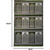 imageModefa Turkish Prayer Rug  Wide 12 Multi Person Velvet Namaz Sajadah Janamaz  Family Group Carpet GreenGeometric Green