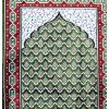 imageModefa Turkish Prayer Rug  Wide 12 Multi Person Velvet Namaz Sajadah Janamaz  Family Group Carpet GreenGreen