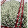 imageModefa Turkish Prayer Rug  Wide 12 Multi Person Velvet Namaz Sajadah Janamaz  Family Group Carpet GreenGreen