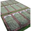 imageModefa Turkish Prayer Rug  Wide 12 Multi Person Velvet Namaz Sajadah Janamaz  Family Group Carpet GreenGreen