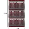 imageModefa Turkish Prayer Rug  Wide 12 Multi Person Velvet Namaz Sajadah Janamaz  Family Group Carpet GreenVined Arch  Red  Green