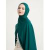 imageModefa Womens Turkish Islamic Premium Jersey Hijab Shawl Wrap ScarfEmerald Green