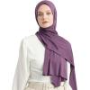 imageModefa Womens Turkish Islamic Premium Jersey Hijab Shawl Wrap ScarfRegal Purple