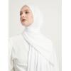 imageModefa Womens Turkish Islamic Premium Jersey Hijab Shawl Wrap ScarfWhite