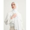 imageModefa Womens Turkish Islamic Premium Jersey Hijab Shawl Wrap ScarfWhite