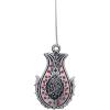 imageTurkish Islamic Ottoman DoubleSided Allah Muhammad Lalegul Car Rear View Mirror Hanger Medallion Pendant Accessory TurquoiseSilverRed