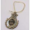 imageTurkish Islamic Ottoman DoubleSided Allah Muhammad Lalegul Car Rear View Mirror Hanger Medallion Pendant Accessory TurquoiseTurquoise