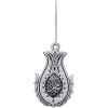 imageTurkish Islamic Ottoman DoubleSided Allah Muhammad Lalegul Car Rear View Mirror Hanger Medallion Pendant Accessory TurquoiseWhiteWhite