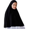 imageModefa Instant Hijab  Muslim Headscarf Women Ready to Wear Prayer  Khimar HijabBlack