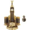 imageModefa Islamic Turkish Table Decor Showpiece Gift Sculpture Figure Arabic 99 Names of Allah Kaba Clock Tower Replica GoldSmall  67in x 67in wide  10in tall