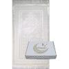 imageModefa Luxury Islamic Prayer Rug in Gift Box  Deluxe Gift Set with Prayer Mat ampamp Prayer Beads Tesbih  Soft Plush Turkish Prayer Rug for Men and Women  Ramadan or Eid Gift Hot PinkWhite