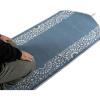 imageModefa Turkish Islamic Prayer Mat  Chenille with Foam and Carrying Bag  Intricate Praying Rug Ramadan Eid Gift  Traditional Muslim Janamaz Seccade for Men Women  Mustaqim RedLight Blue