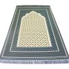 imageModefa Turkish Islamic Prayer Mat Janamaz Sajjadah  Thin Woven Cotton Praying Rug Ramadan Eid Gift  Traditional Muslim Sejada for Men Women  Hira Diamond RedDark Green