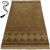 imageModefa Turkish Islamic Prayer Rug  Large ampamp Wide Soft Velvet Janamaz  Comfortable Muslim Praying Mat for Men ampamp Women  Ramadan or Eid Gift  with Prayer Beads Tesbih  Grand Plush PlumGold