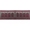 imageModefa Turkish Islamic Prayer Rug  Wide Plush Velvet Praying Mat  Large Gathering ampamp Group Sajada  Multi Person Muslim Janamaz  Long Row 8 Person Praying Carpet  Geometric Arch RedVined Arch Red