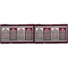 imageModefa Turkish Islamic Prayer Rug  Wide Plush Velvet Praying Mat  Large Gathering ampamp Group Sajada  Multi Person Muslim Janamaz  Long Row 8 Person Praying Carpet  Geometric Arch RedGeometric Red