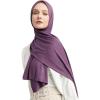 imageModefa Womens Turkish Islamic Premium Jersey Hijab Shawl Wrap ScarfRegal Purple