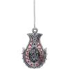 imageTurkish Islamic Ottoman DoubleSided Allah Muhammad Lalegul Car Rear View Mirror Hanger Medallion Pendant Accessory TurquoiseSilverRed