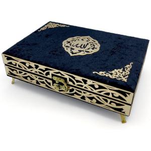 imageIkra Muslim Islamic Keepsake Turkish Gift Set Holy Quran in Arabic  Ikra With Hijab and Tesbih SilverBlack