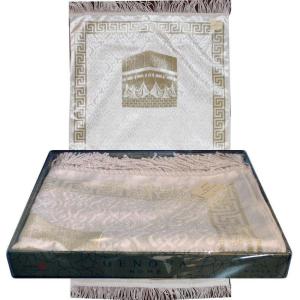 imageModefa Luxury Islamic Prayer Mat Gift Box  Deluxe 4 Piece Set with Quran Stand ampamp Prayer Beads Tesbih  Thin Velvet Turkish Praying Carpet for Men ampamp Women  Ramadan ampamp Eid Gift  Shimmery Kaba GoldGold