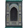 imageModefa Islamic Prayer Rug  Double Plush Large ampamp Wide Velvet Carpet  Traditional Muslim Janamaz Sajada  Thick Turkish Prayer Mat for Men ampamp Women Ramadan or Eid Gift  Floral Mihrab GreenFloral Mihrab Green