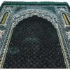 imageModefa Islamic Prayer Rug  Double Plush Large ampamp Wide Velvet Carpet  Traditional Muslim Janamaz Sajada  Thick Turkish Prayer Mat for Men ampamp Women Ramadan or Eid Gift  Floral Mihrab GreenFloral Mihrab Green