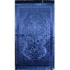 imageModefa Luxury Velvet Prayer Rug with Prayer Beads  Soft Elegant Muslim Turkish Janamaz Sajada Carpet for Men and Women  Plain Solid Prayer Mat Ramadan Eid Gift  Paisley Golden YellowNavy Blue