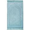 imageModefa Luxury Velvet Prayer Rug with Prayer Beads  Soft Elegant Muslim Turkish Janamaz Sajada Carpet for Men and Women  Plain Solid Prayer Mat Ramadan Eid Gift  Paisley Golden YellowNajma Turquoise Blue
