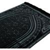 imageModefa Luxury Velvet Prayer Rug with Prayer Beads  Soft Elegant Muslim Turkish Janamaz Sajada Carpet for Men and Women  Plain Solid Prayer Mat Ramadan Eid Gift  Paisley Golden YellowNajma Black