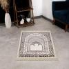 imageModefa Turkish Islamic Prayer Mat  Velvet Janamaz  Intricate Praying Rug Ramadan Eid Gift  Traditional Muslim Seccade for Men Women  Saray RedCharcoal Grey