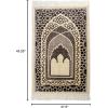imageModefa Turkish Islamic Prayer Mat  Velvet Janamaz  Intricate Praying Rug Ramadan Eid Gift  Traditional Muslim Seccade for Men Women  Saray RedCharcoal Grey