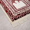 imageModefa Turkish Islamic Prayer Mat  Velvet Janamaz  Intricate Praying Rug Ramadan Eid Gift  Traditional Muslim Seccade for Men Women  Saray RedRed