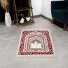 imageModefa Turkish Islamic Prayer Mat  Velvet Janamaz  Intricate Praying Rug Ramadan Eid Gift  Traditional Muslim Seccade for Men Women  Saray RedRed