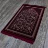 imageModefa Turkish Islamic Prayer Rug  Soft Velvet Janamaz Praying Carpet  Comfortable Muslim Praying Mat for Men ampamp Women  Ramadan or Eid Gift  Classic Elegant Swirl Floral Red