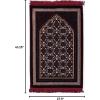 imageModefa Turkish Islamic Prayer Rug  Soft Velvet Janamaz Praying Carpet  Comfortable Muslim Praying Mat for Men ampamp Women  Ramadan or Eid Gift  Classic Elegant Swirl Floral Red