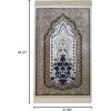 imageModefa Turkish Islamic Velvet Prayer Rug  Prayer Mat Carpet for Men and Women  Traditional Muslim Janamaz Sajada  Ramadan or Eid Gift  with Car Hanger  Luxury Winter Rose HazelnutCreamBrown  Blue
