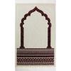 imageModefa Turkish Islamic Velvet Prayer Rug  Soft Plush Praying Carpet for Men and Women  Traditional Muslim Janamaz Sajada with Geometric Patterns  Ramadan or Eid Gift  Royal Mihrab RedRed