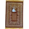 imageModefa Turkish Islamic Velvet Prayer Rug  Thick ampamp Wide Soft Praying Carpet for Men ampamp Women  Large Prayer Mat  Eid ampamp Ramadan Gift  with Kufi Cap Beads ampamp Car Hanger  Double Plush Floral RedKb Gold