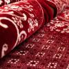 imageModefa Turkish Islamic Velvet Prayer Rug  Thick ampamp Wide Soft Praying Carpet for Men ampamp Women  Large Prayer Mat  Eid ampamp Ramadan Gift  with Kufi Cap Beads ampamp Car Hanger  Double Plush Floral RedRed