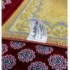 imageModefa Turkish Islamic Velvet Prayer Rug  Thin ampamp Lightweight Praying Carpet  Muslim Janamaz Sajadah for Men ampamp Women  Ramadan or Eid Gift  with Kufi Cap ampamp Beads  Floral Daisy Arch GreenRed
