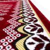imageModefa Turkish Islamic Velvet Prayer Rug  Thin ampamp Lightweight Praying Carpet  Muslim Janamaz Sajadah for Men ampamp Women  Ramadan or Eid Gift  with Kufi Cap ampamp Beads  Floral Daisy Arch GreenRed