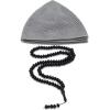 imageModefa Turkish Islamic Velvet Prayer Rug  Thin ampamp Lightweight Praying Carpet  Muslim Janamaz Sajadah for Men ampamp Women  Ramadan or Eid Gift  with Kufi Cap ampamp Beads  Floral Daisy Arch GreenTurquoise